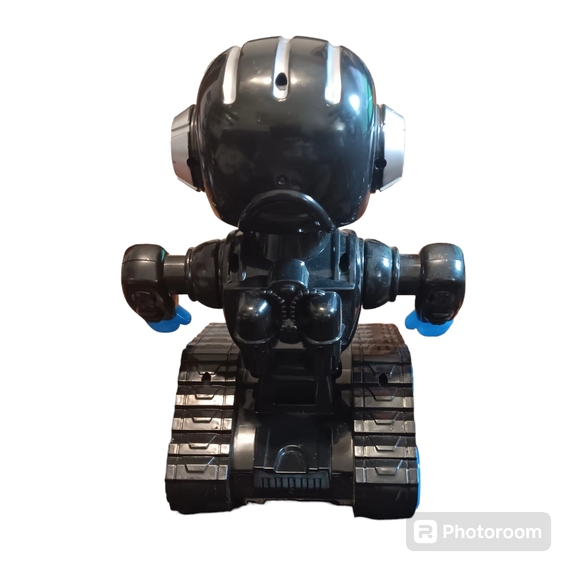 ROBO Black/Blue/Silver Interactive Action Robot Lights Up - Picture 4 of 5